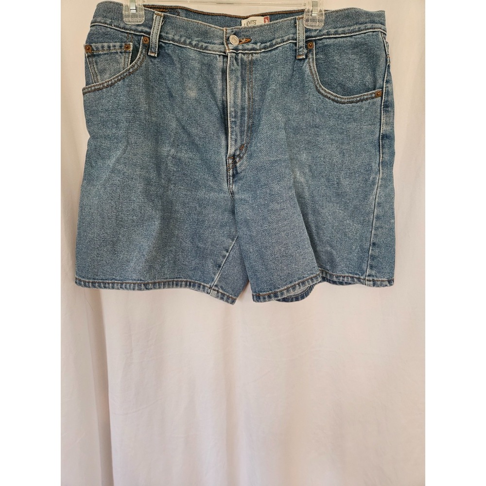 Vintage‎ Levis 550 Shorts Sz 16 Womens Blue Denim Stretch